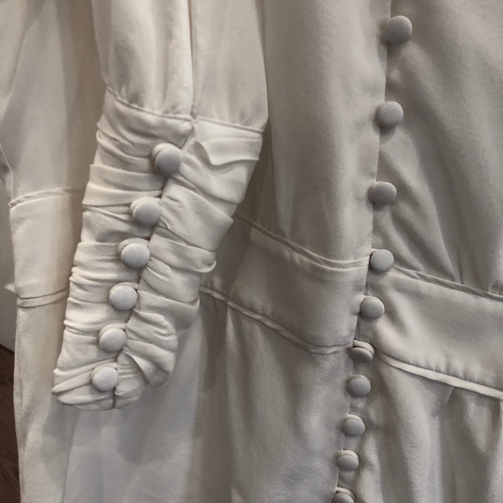 Veronica Beard Silk Blouse With Button Details - image 3